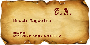 Bruch Magdolna névjegykártya